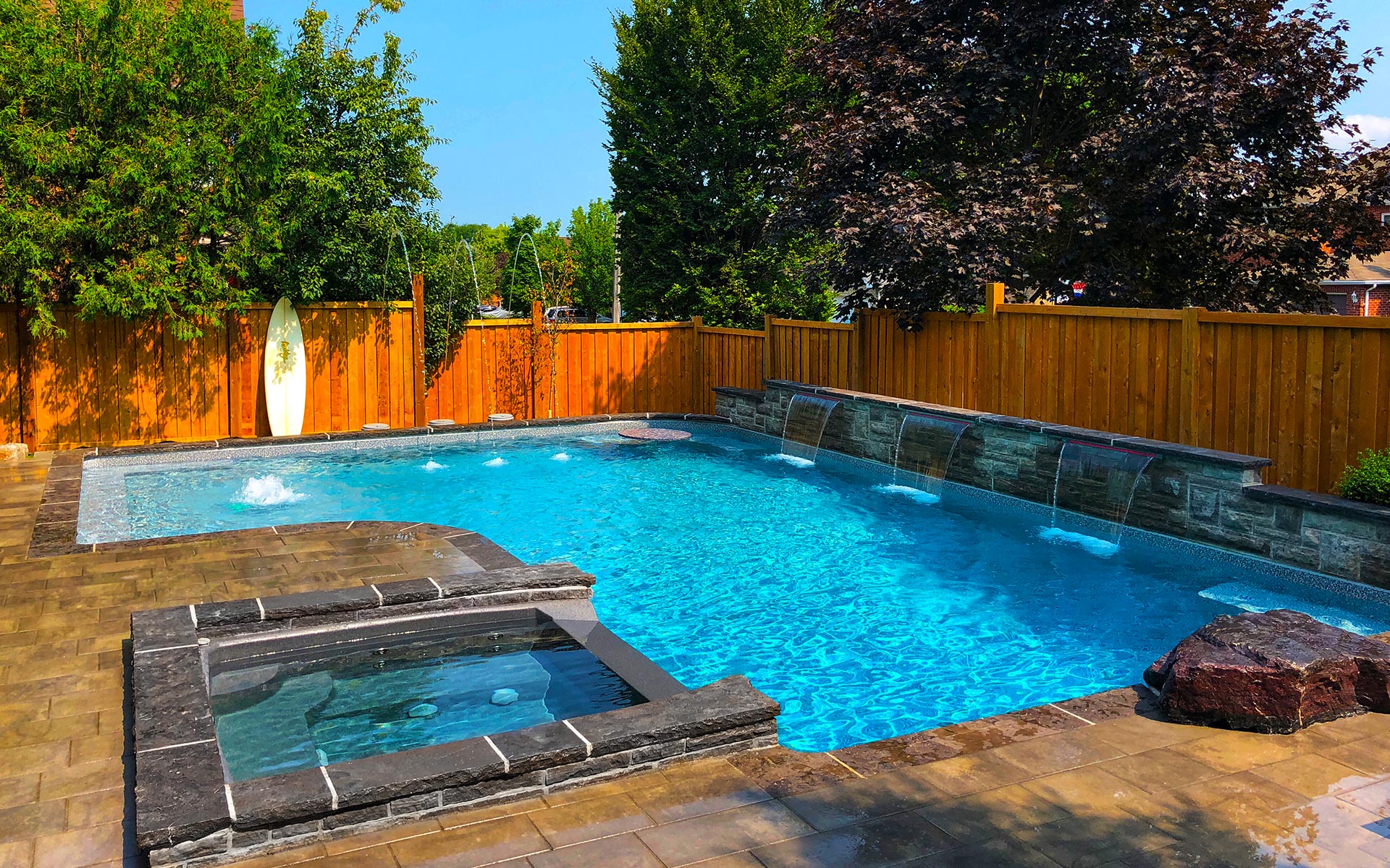 Pool builder 5 custom outdoor luxury pool