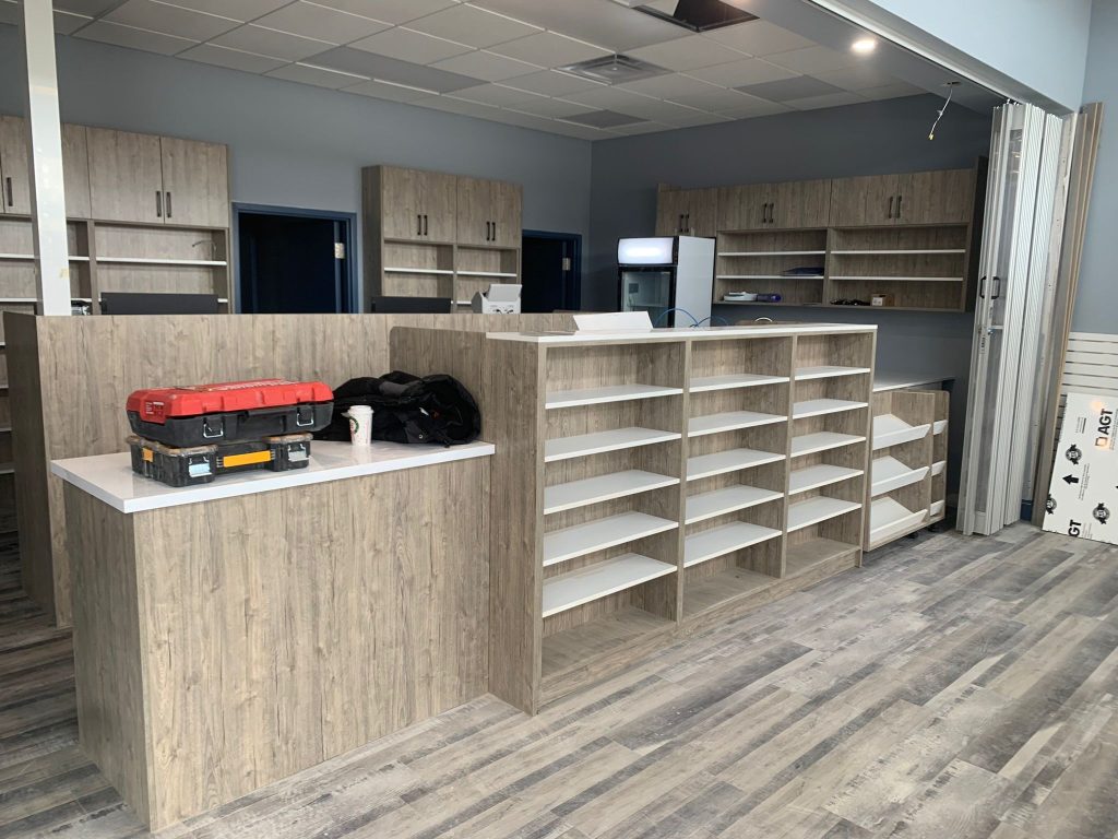 Transforming Pharmasave Neighbourhood: A Pharmacy Renovation Success Story 2 Pharmacy renovation contractor project at Pharmasave Neighbourhood in Richmond Hill, Ontario